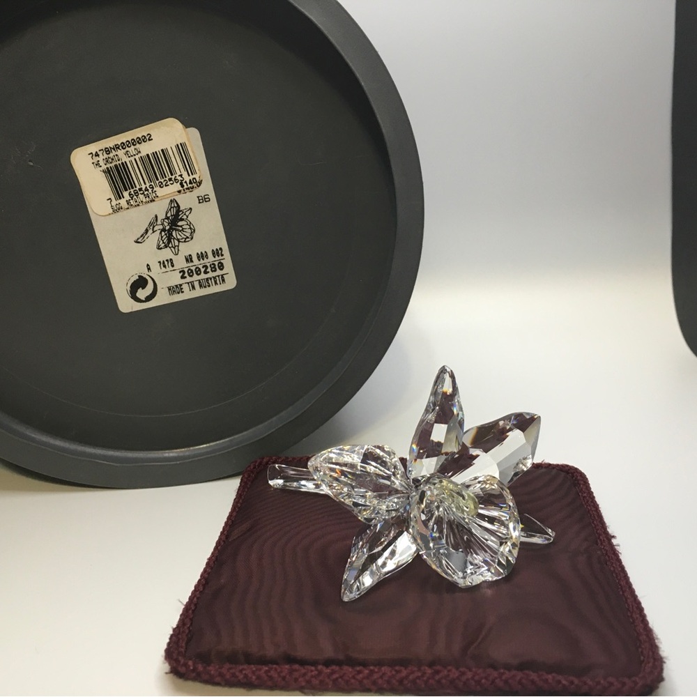 Swarovski Crystal Orchid yellow